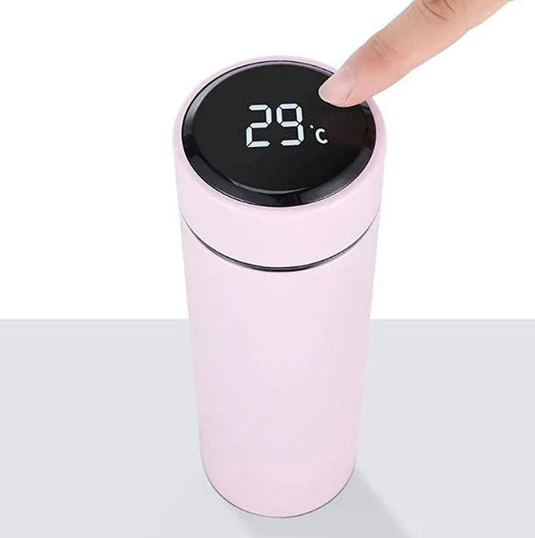 

500ML Vacuum Flasks with LED Temperature Display Thermal Bottle With Touch Screen 304 Stainless Steel vacuum flasks & thermoses, Customized colors acceptable