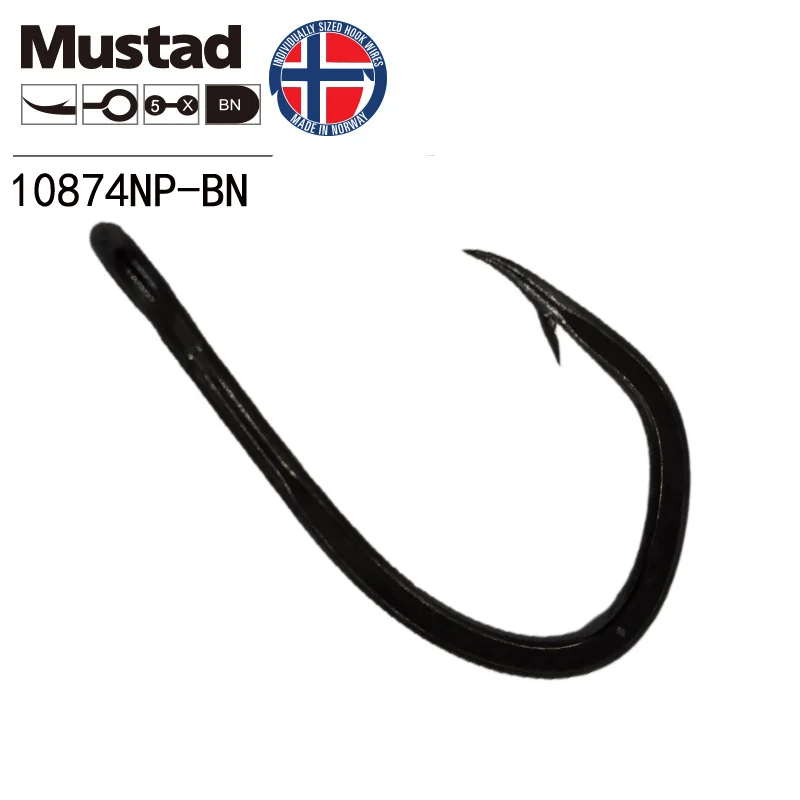 

Mustad Norway Origin Super Power Big Size Circle Fish StrengthenJig Barbed Single Fishing Hooks, As picture shows