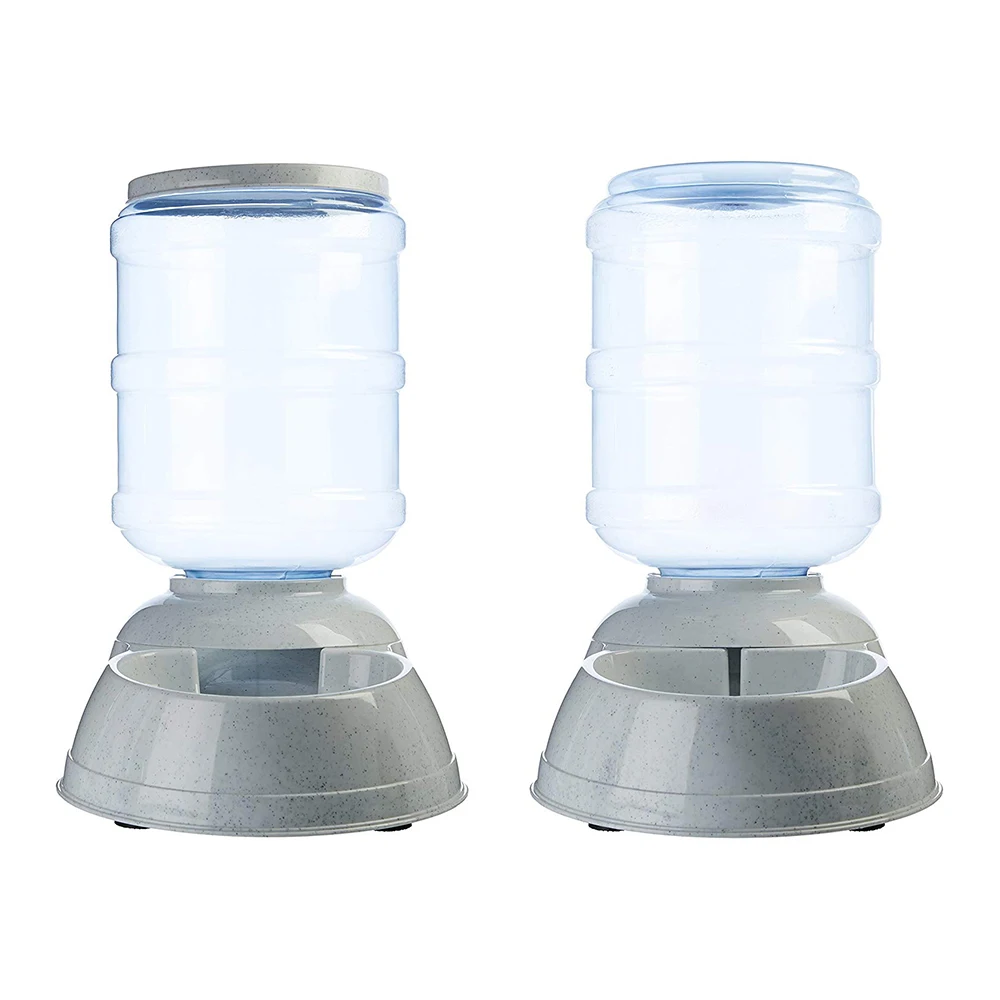 Selfdispensing Gravity Pet Feeder And Waterer Feeder Pet Dogs Water