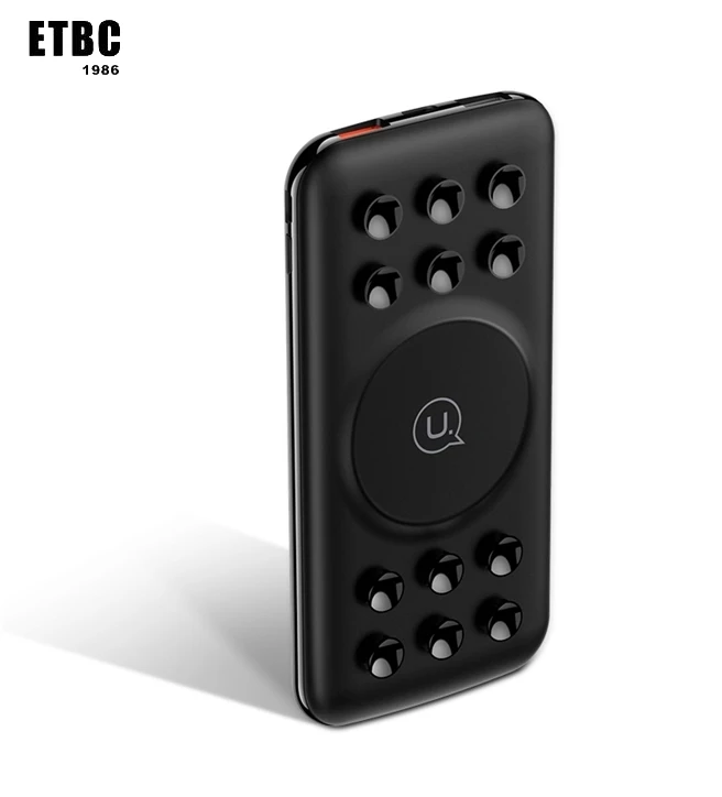 Free Shipping USAMS New Product QC3.0 PD Power Banks Wireless Fast Charging 10000mAh Power Bank Mobile Charger With Suction Cup - ANKUX.COM