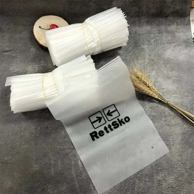 Custom Printed Matte Frosted Ziplock Bags Pvc Zip Lock Bags For Clothes