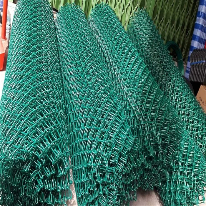 

Chain link wire mesh fence 2m x 15m per roll mesh, Green