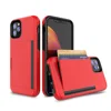 Cell phone case shock proof for iphone 11 pro/max card holder cell phone case black girl