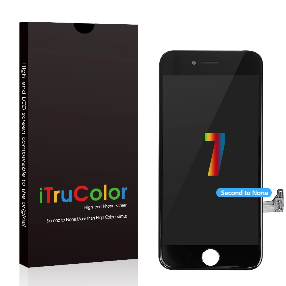 

LCD screen for iPhone 7, iTrucolor G+F good quality screen with Original True color, Black white