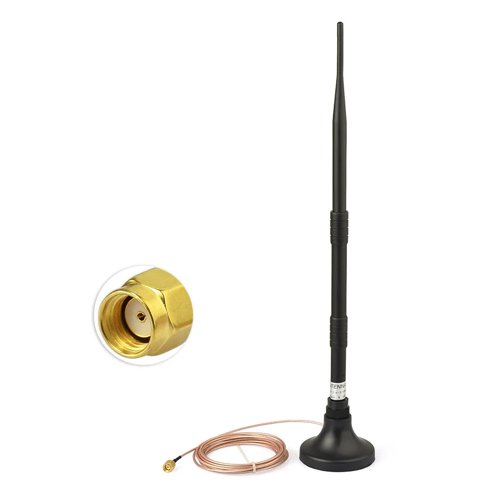 2.4ghz 9dbi Base Wifi Router External Antenna Rpsma 3m
