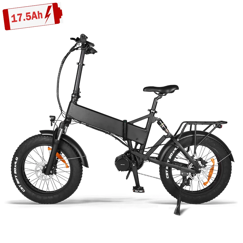 

Bafang Mid Motor 20 inch Folding Snow electric bikes 48v 1000 w 20x4.0 fat tire Bicycle Classic folding e bike