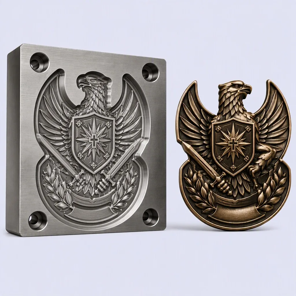 CNC Steel Mold Die & Solid Metal Badge