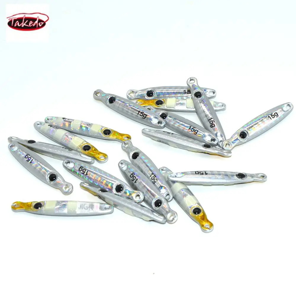 
TAKEDO OEM BY01 3.5g 5g 7g 10g 15g 25g 40g 60g unpainted blanks alloy body fishing tungsten metal jig lure 
