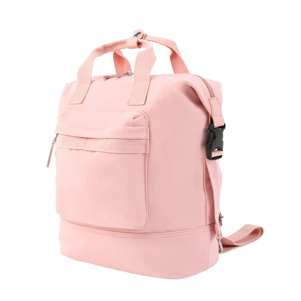 

College bag canvas waterproof wholesale backpacks china stylish pink school girls bookbags, Yellow light grey pink