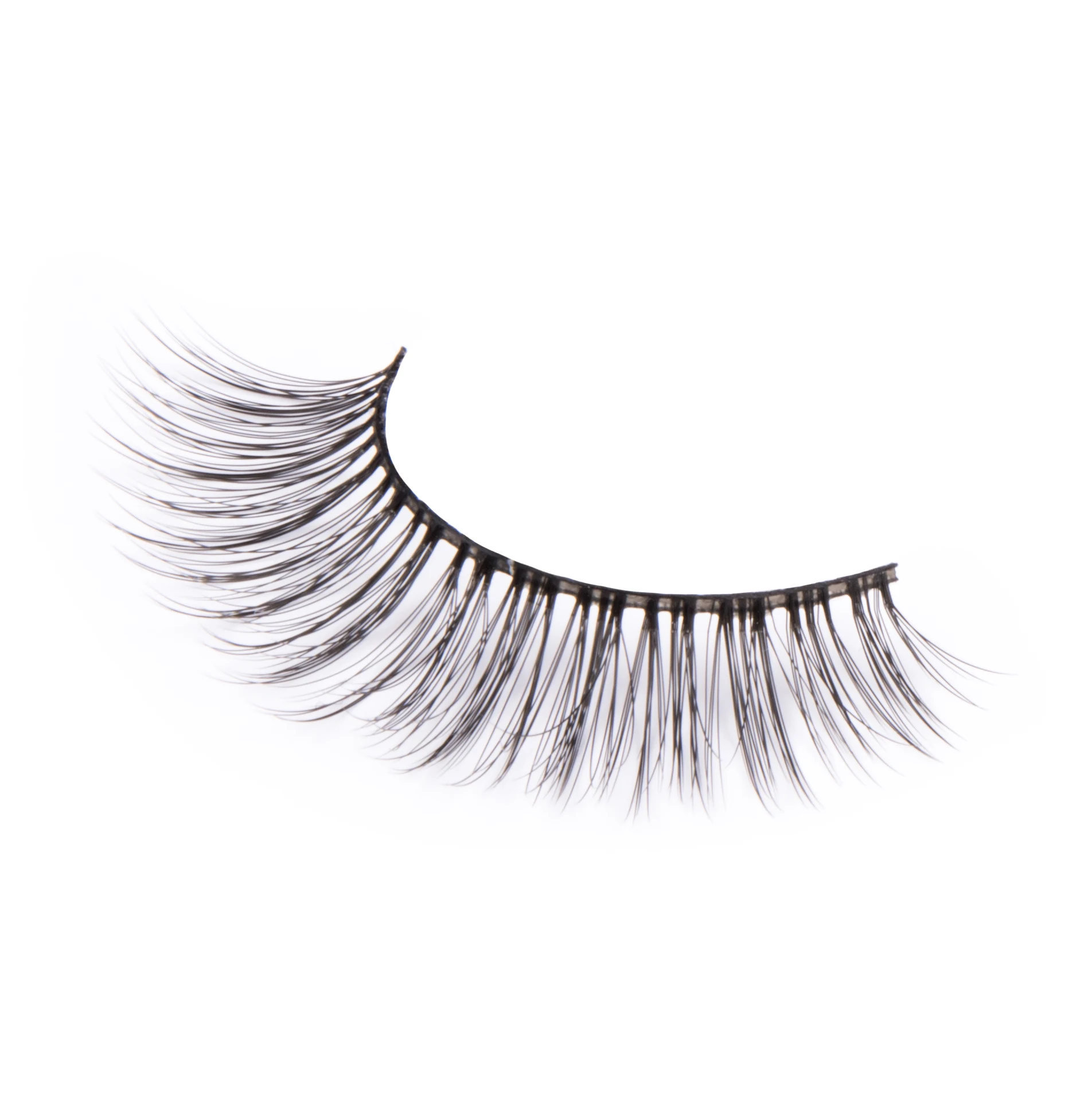 

738 Invisible Band Faux Mink Synthetic Eyelashes, Natural black