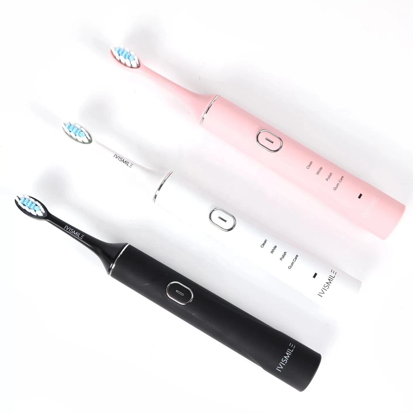 

2021 IVISMILE Newest 6 LED Light Whitening Teeth Home Use Electric Toothbrush, White,pink,black