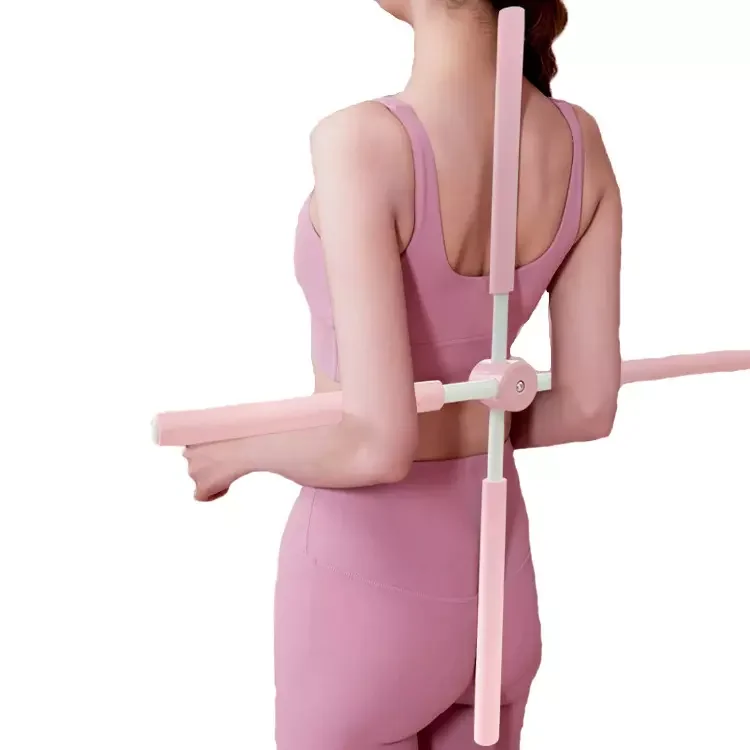 

Snap-on form stick self-locking back opener female standing hunchback corrector cross yoga stick open back stick