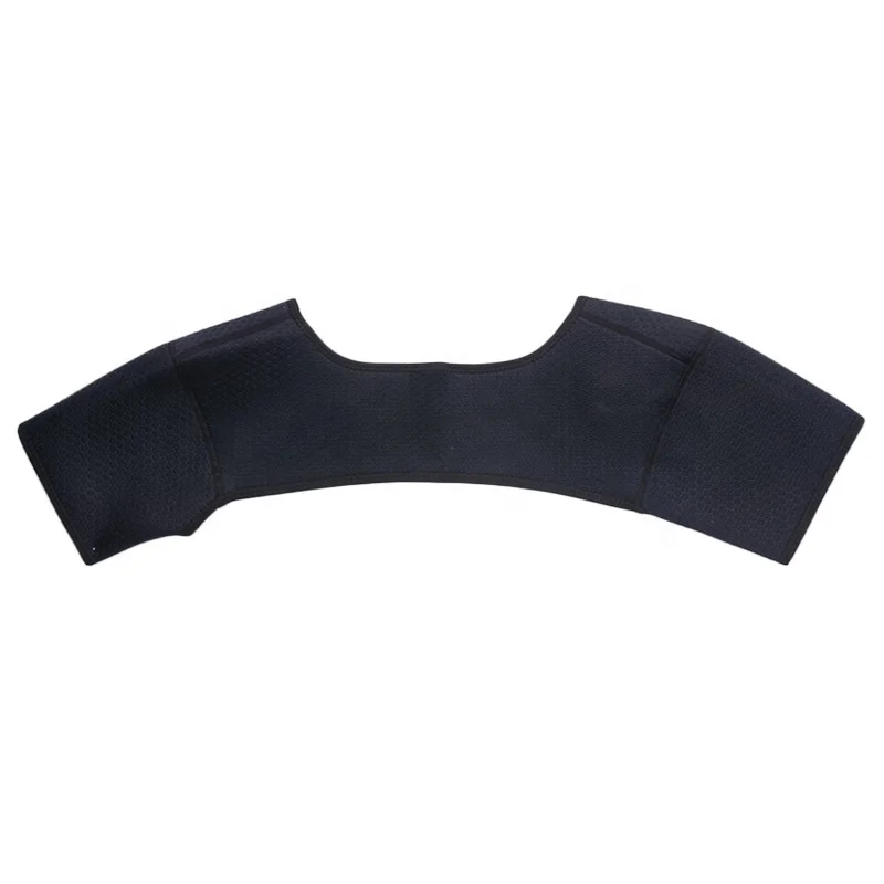 

Double Shoulder Support Brace Back Posture Protector Wrap, Gray