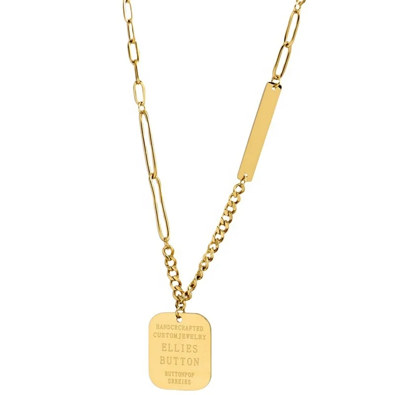 

Wholesale unique no rust stainless steel pendant chain necklace jewelry for women