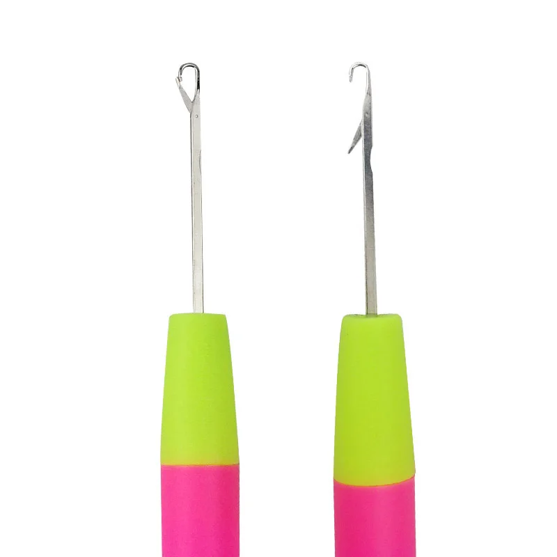 Professional 16cm Plastic Handle Stainless Steel Hair Weaving Latch