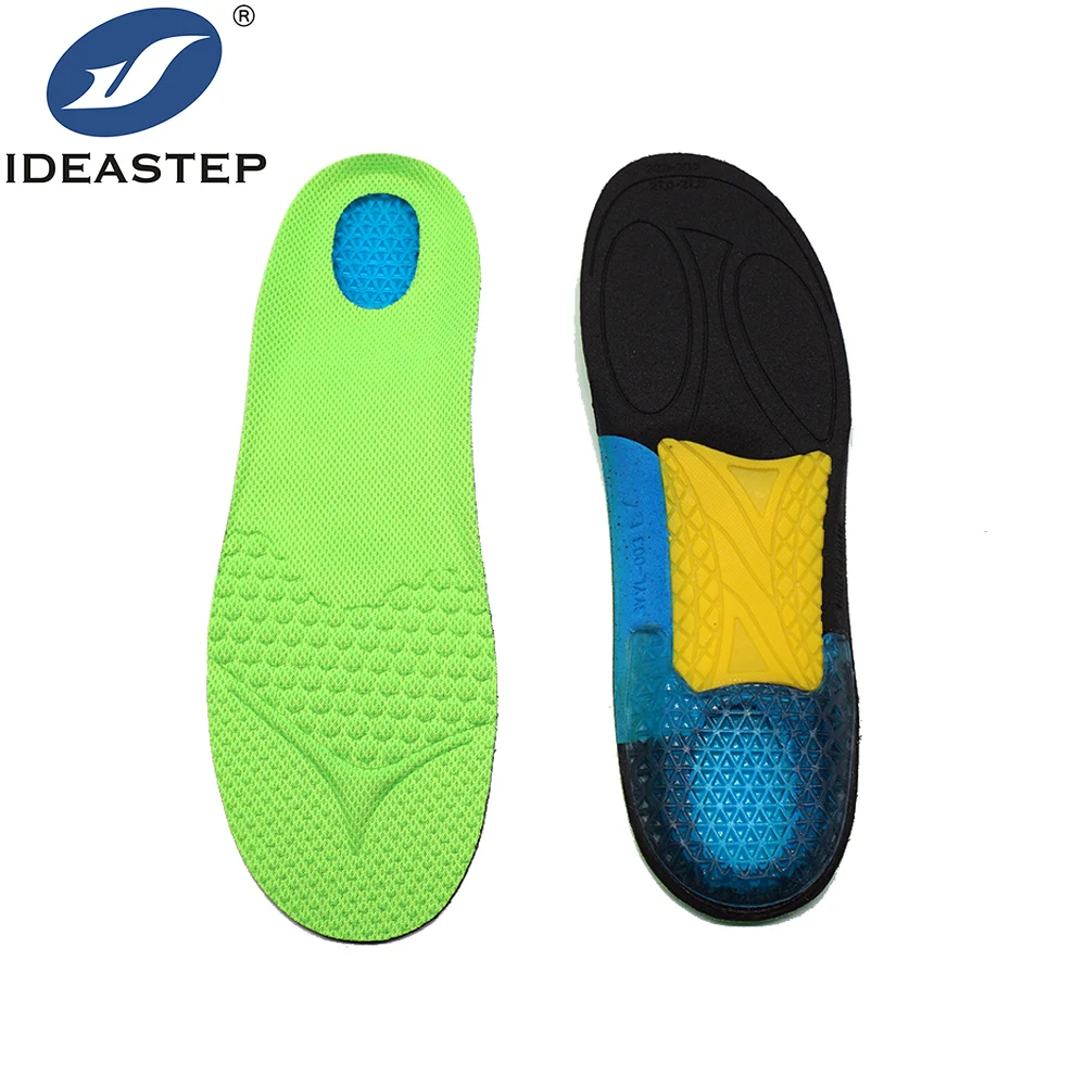 

Ideastep Medical Orthopedic Insoles PU foam Shock Absorption High Elasticity TPE Gel Pad For Bone Spur in Heel Sport Inserts, Green