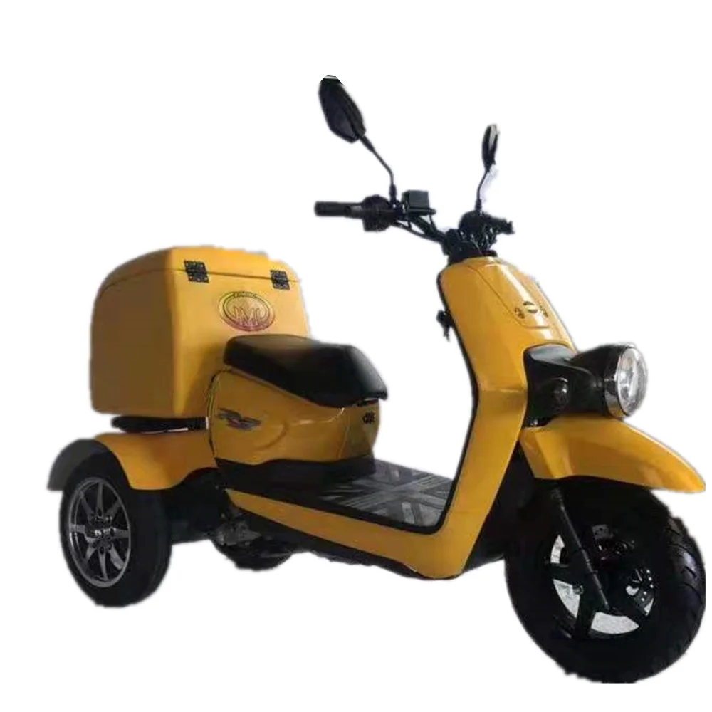 

2019 anti-overturn fast food pizza delivery electric scooter, Black/yellow