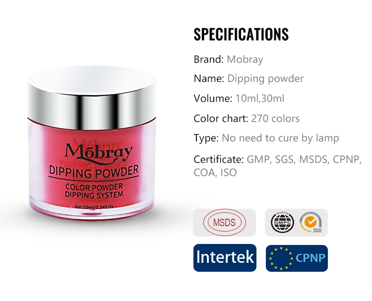 Dipping Powder Set By Privatel Label For Starter 4 Colors French Dip Acrylic Nails Powders