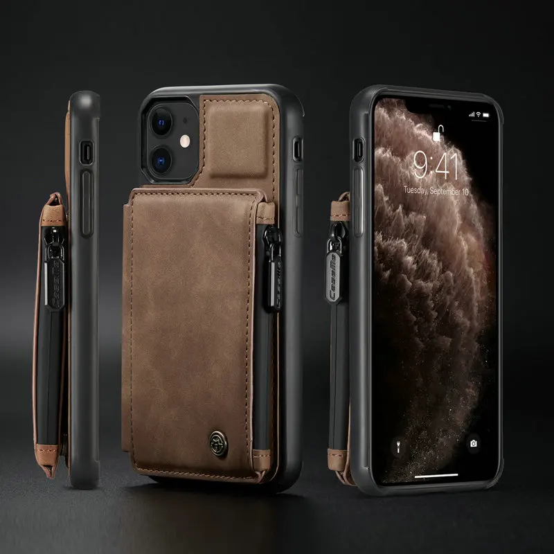 

New Sell Luxury Phone Case Leather Case For iPhone X Case Hard Back Cover Soft Silicone Bumper For Iphone Xs 6 7 8 11 12 Pro Max, Black,brown,coffee,red,blue