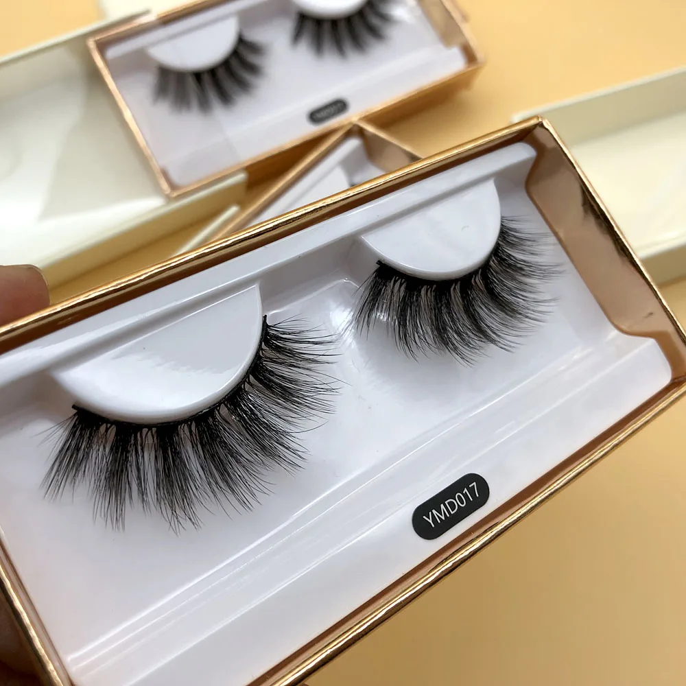 

Private Label 3D Korean Faux Mink Eyelashes Custom Logo Human Eyelash Provide custom packaging, custom labels and free samples, Natural black