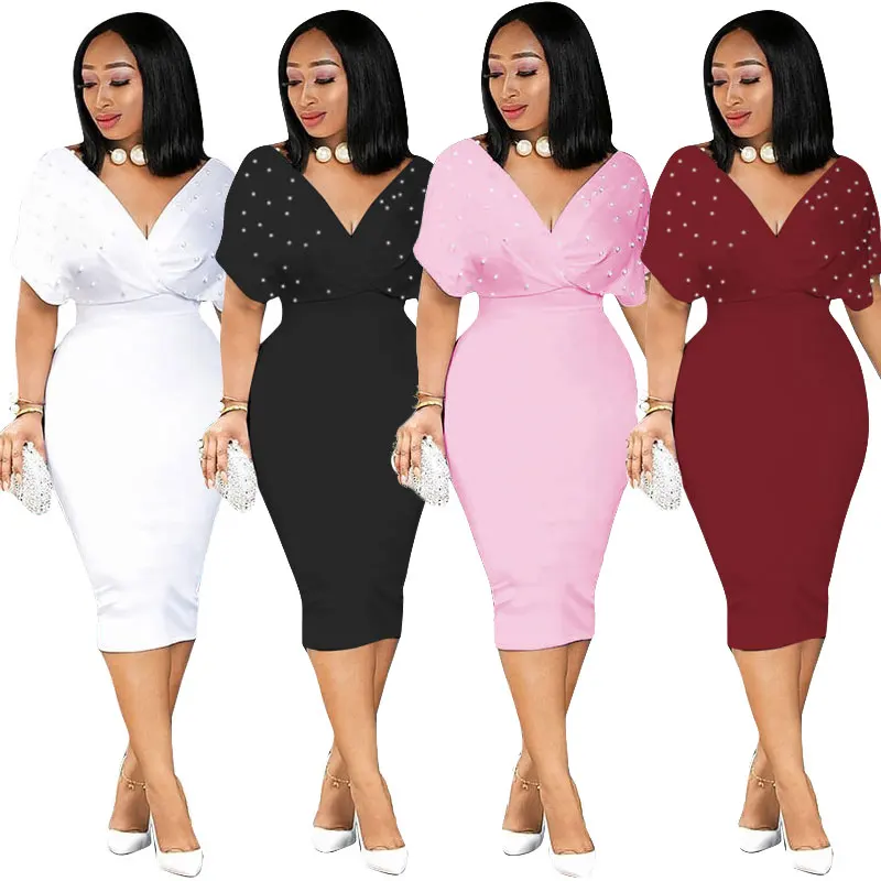 

MYP-8825 summer 4 colors strapless beaded dress ladies sehe fashion