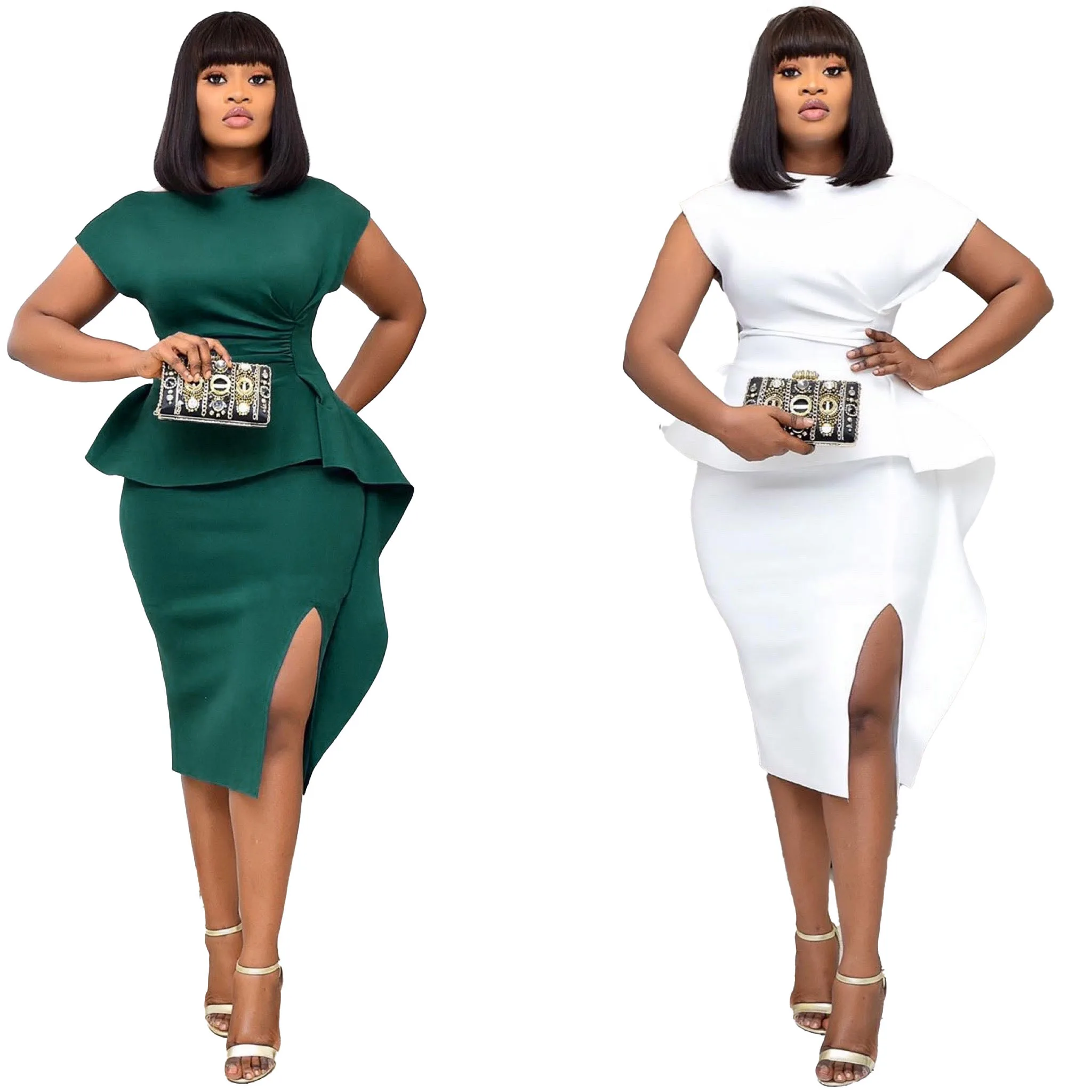 

D3023M Ready To Ship 2021 New Fashion African Large Size Tight Evening Dresses Plus Size Party Dresses For Women