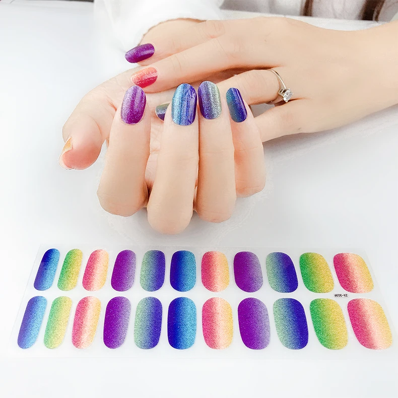 

Online shopping Canada 22 Sheets Full Wraps Nail Polish Stickers,Self-Adhesive Nail Art Decals Strips, Customers' requirements