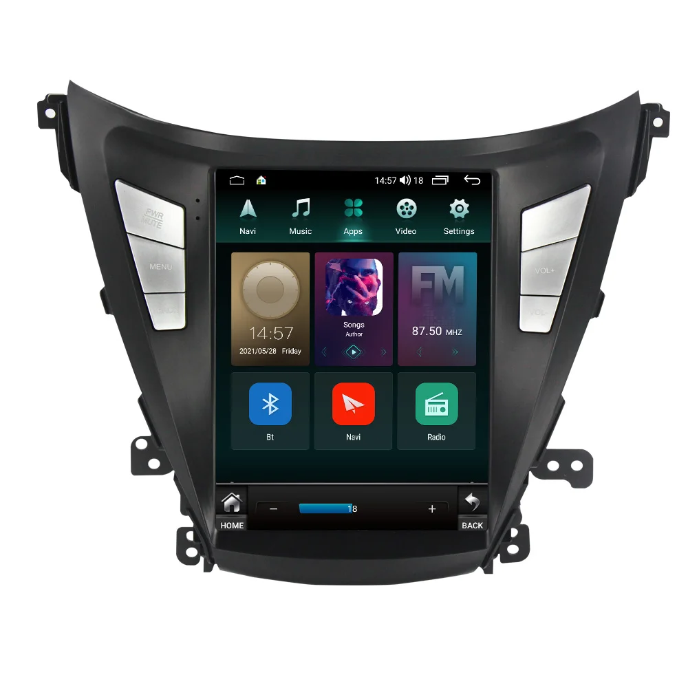 

Android11 Vertical Screen Car Video For Hyundai Elantra 2011-2013 2014-2016 Tesla Style Stereo GPS Car Audio