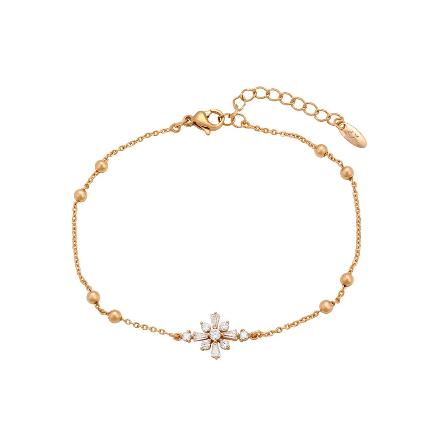 

A00792546 xuping jewelry wholesale High Quality Fashion Christmas Snowflake Diamond 14K Gold Plated Bracelet