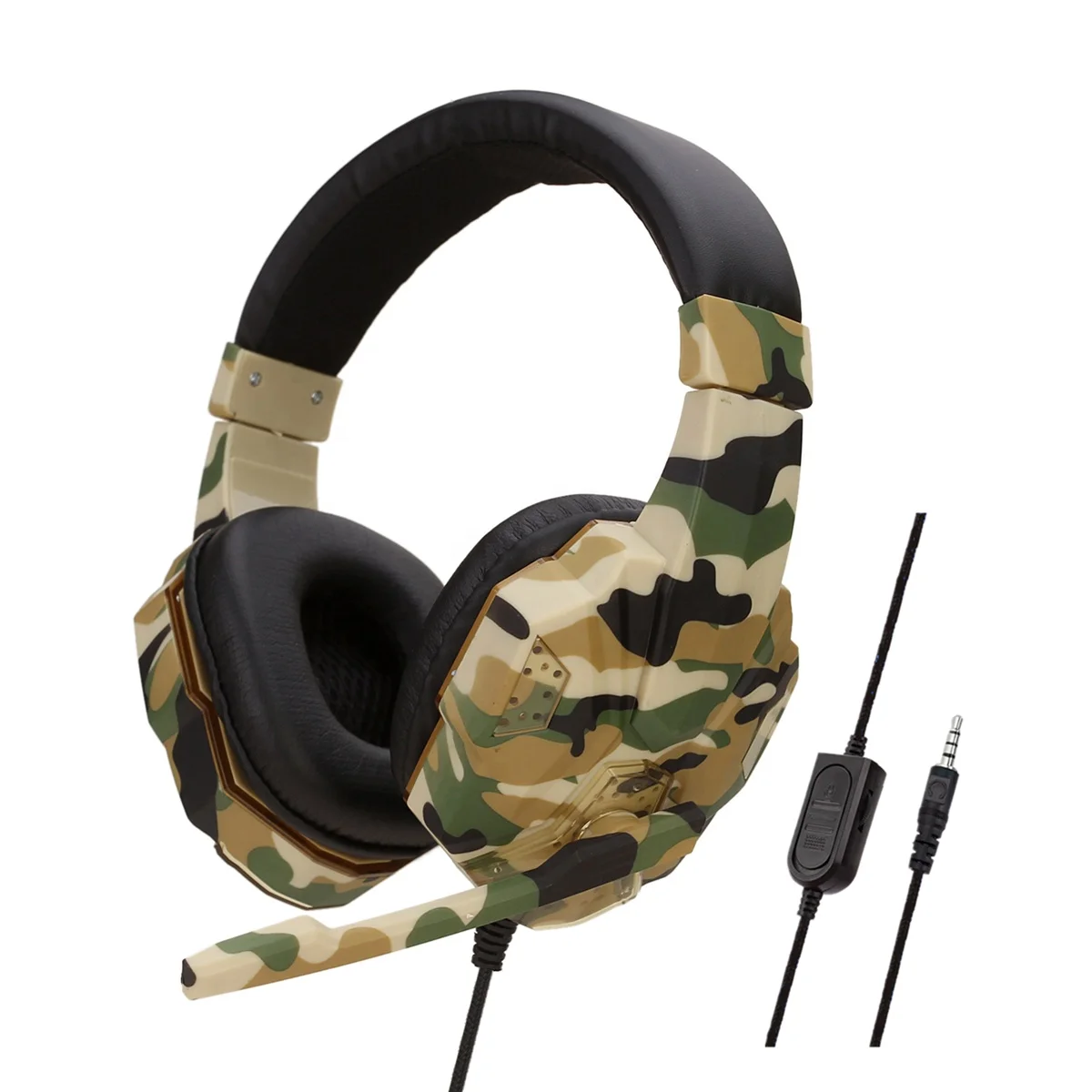 

SY830MV 40 mm Driver Headphone Lightweight 3.5mm Camouflage Gaming Headset