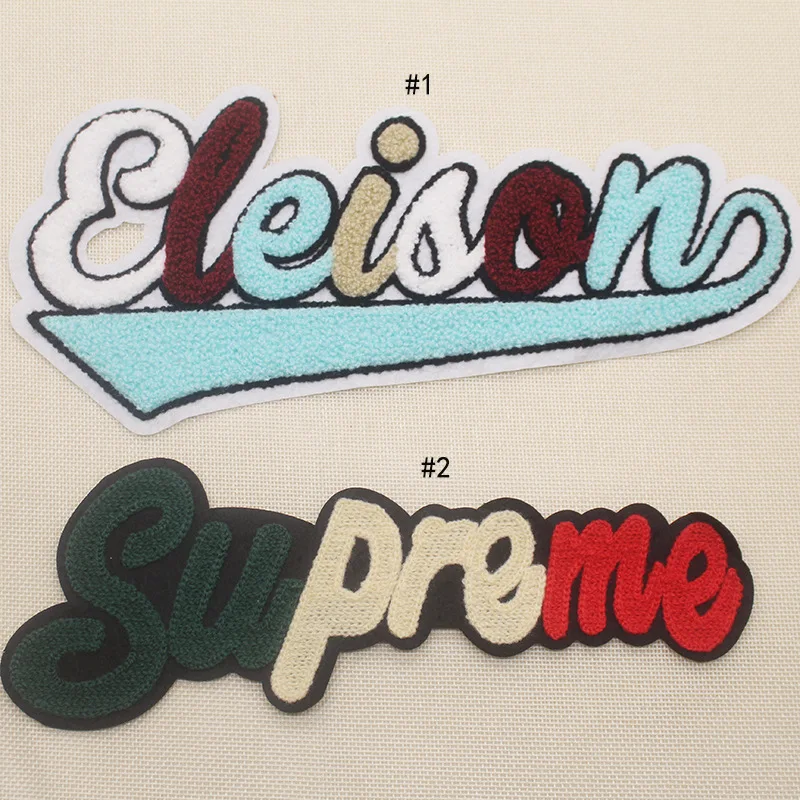 

Clothes Decal long towel embroidered English alphabet cloth paster sweater clothing embroidery accessories patch