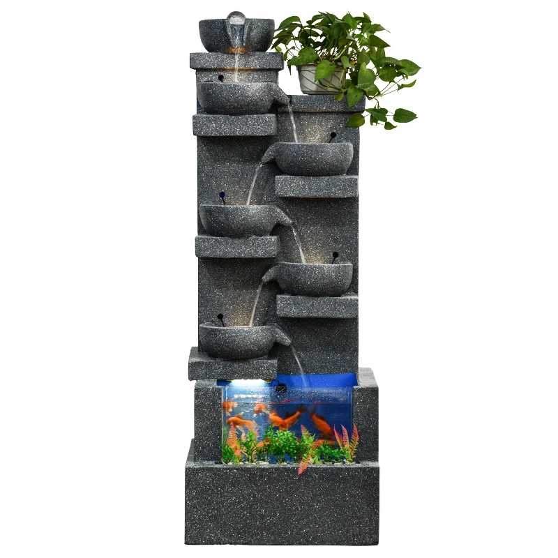 

Modern simple Interior living room water fountains outdoor garden decoration