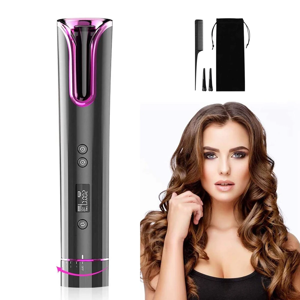 

2021 new arrivals chinese usb rechargeable mini portable wireless automatic hair curlers