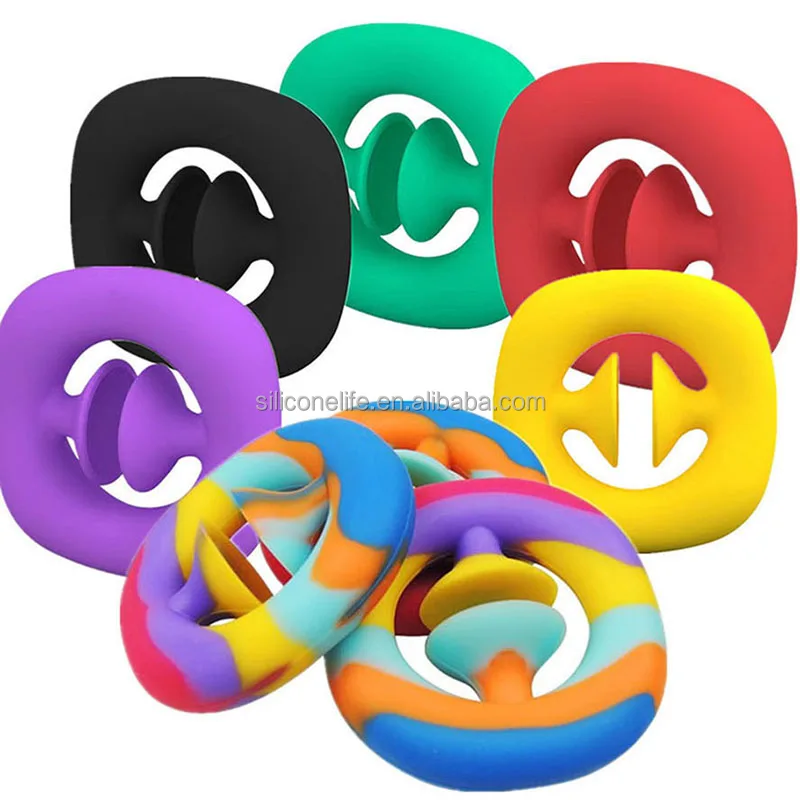 

Anti Stress Finger Hand Grip Stress Reliever Fidget Toy Adult Child Simple Dimple Stress Toys Decompression Pop Toys
