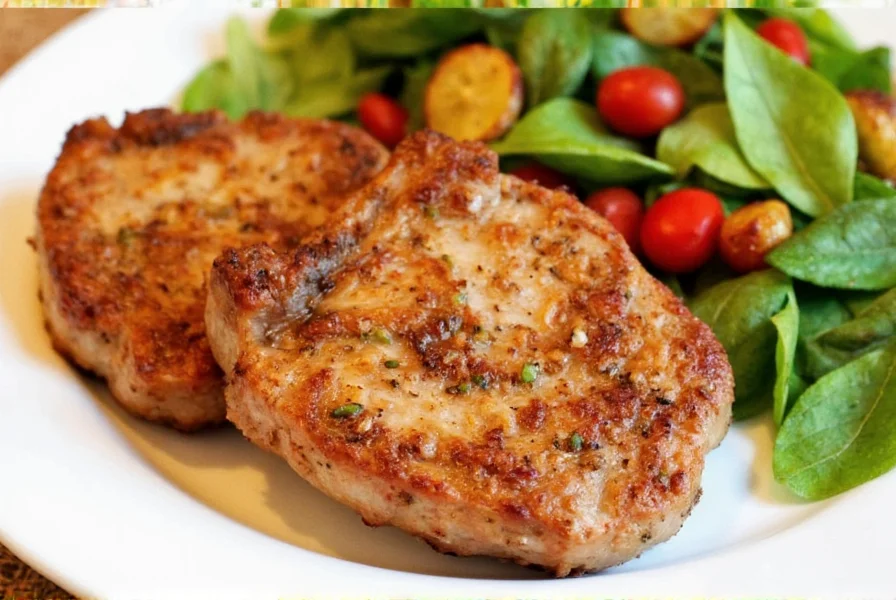 Seasoning pork chops step by step