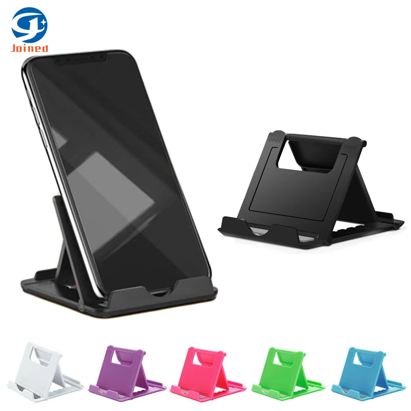 

Wholesale Universal ABS Desktop FoldStand For Cell Phone Stand Tablet Mobile Support, Black, white, blue,green,blue,red,purple