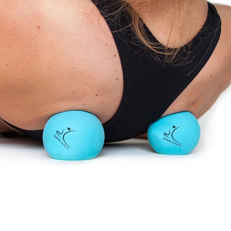 

High Quality Durable Partial Massage Relief Back Fascia Pain Rubber Colorful Yoga Massage Ball, Customized color