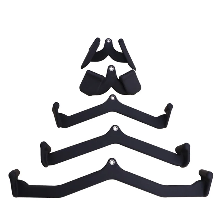 

Multi Fitness Equipment Cable Pull Down Attachments Gym Accessories, Black