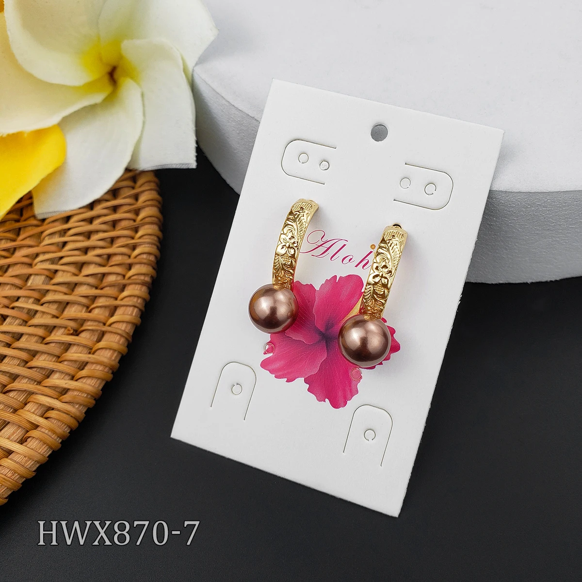 

vinstyle earrings Gold plated pearl earrings for women