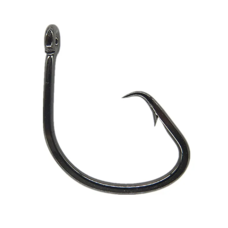 

Mutsu black nickel high carbon steel circle fishing hooks, Black nickel whitel nickel