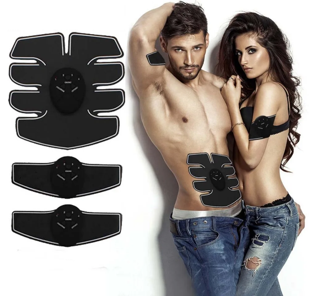 

High quality EMS intelligent fitness training abs portable exercise equipment for men and women 6 modes, 10 levels, Black