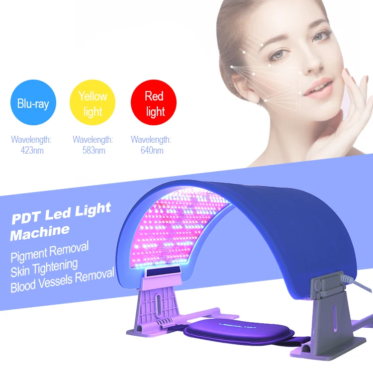 

Skin Rejuvenation Tighten Remove Acne Wrinkle LED Facial Beauty SPA PDT Therapy 7 Color PDT LED Light Therapy Machine