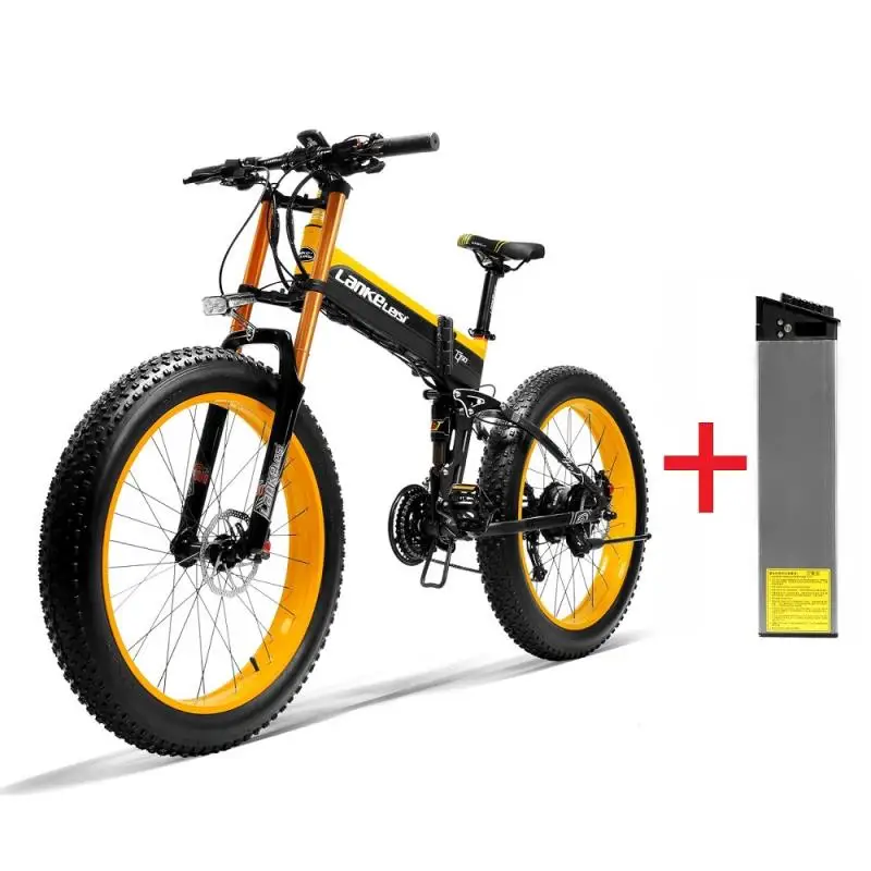 

LANKELEISI 26'' 48V 1000W 14.5AH Panasoni'c Battery Electric bicycle E bike+Extra 14.5AH Panasoni'c Battery