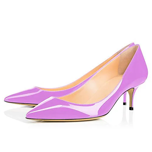 

Patent Leather Upper Women Stiletto Pumps Pointed Toe Slip-on High Heels Shoes Women Pink Blue Purple Dress Shoes, Black white,purple,blue,apricot,green,yellow,wine red,rose red,red