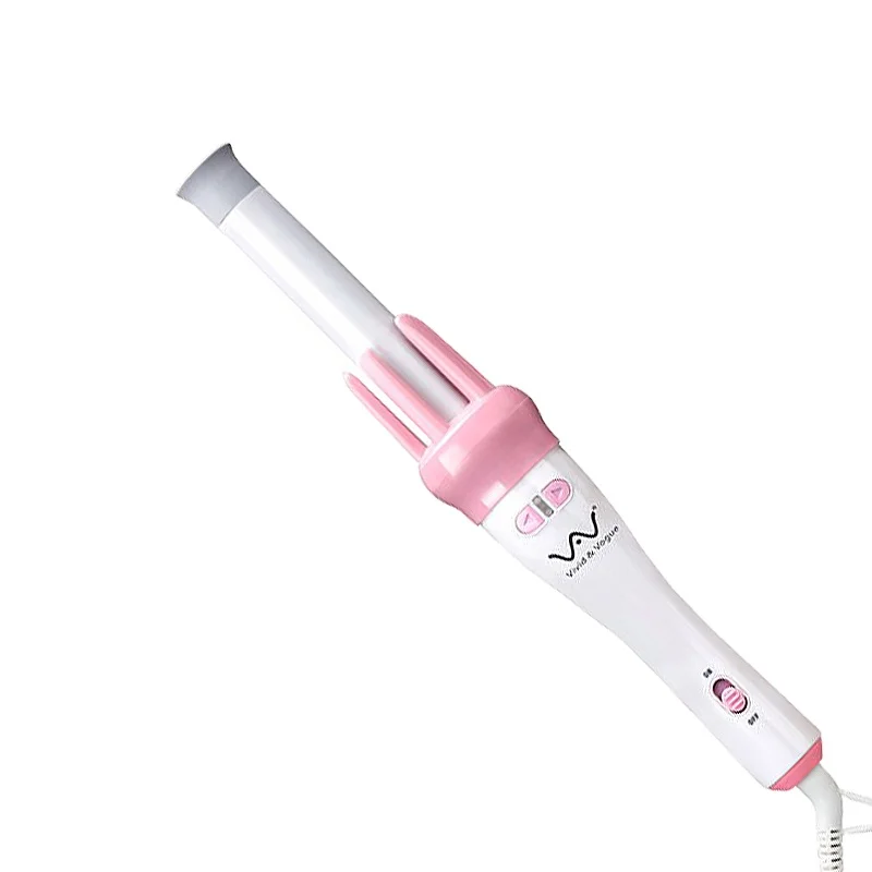 

Hair Curling Iron Machine automatic air hair curler Rechargeable Wireless Cordless Hair Curler for beauty use, Pink