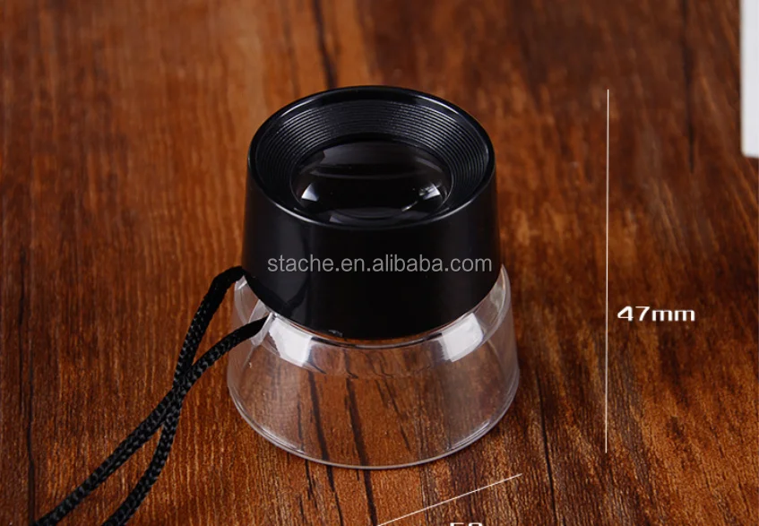 China 10x Dome Plastic Magnifying Glass With Acrylic Optical Lens Buy