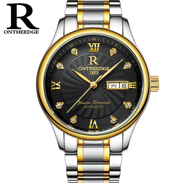 

Free Box Ontheedge 012 Top Brand Luxury Watch Men Automatic Mechanical Watch Vintage Men Watch 2020 New