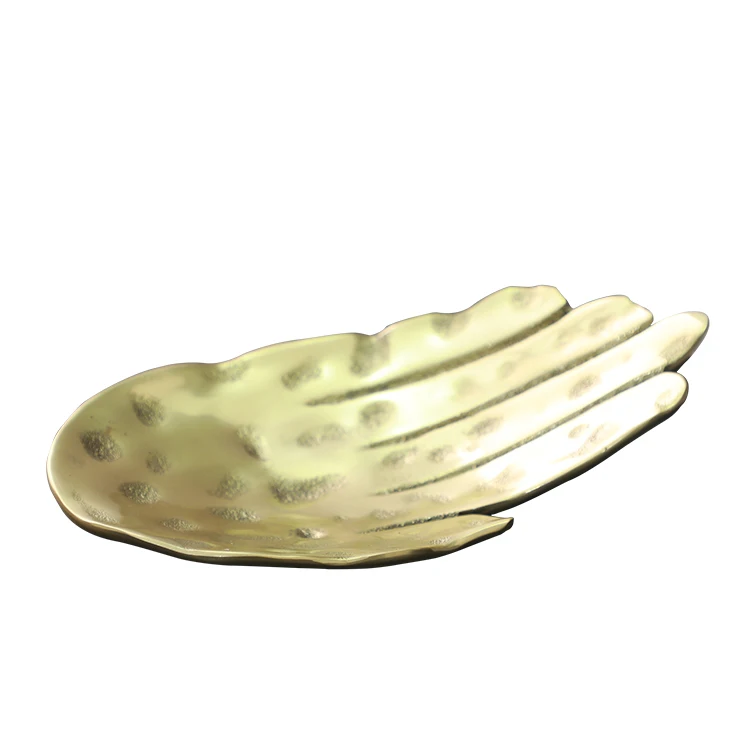 Wholesale luxury desktop interior centerpiece home decorative storage plate tray piece ornament decor