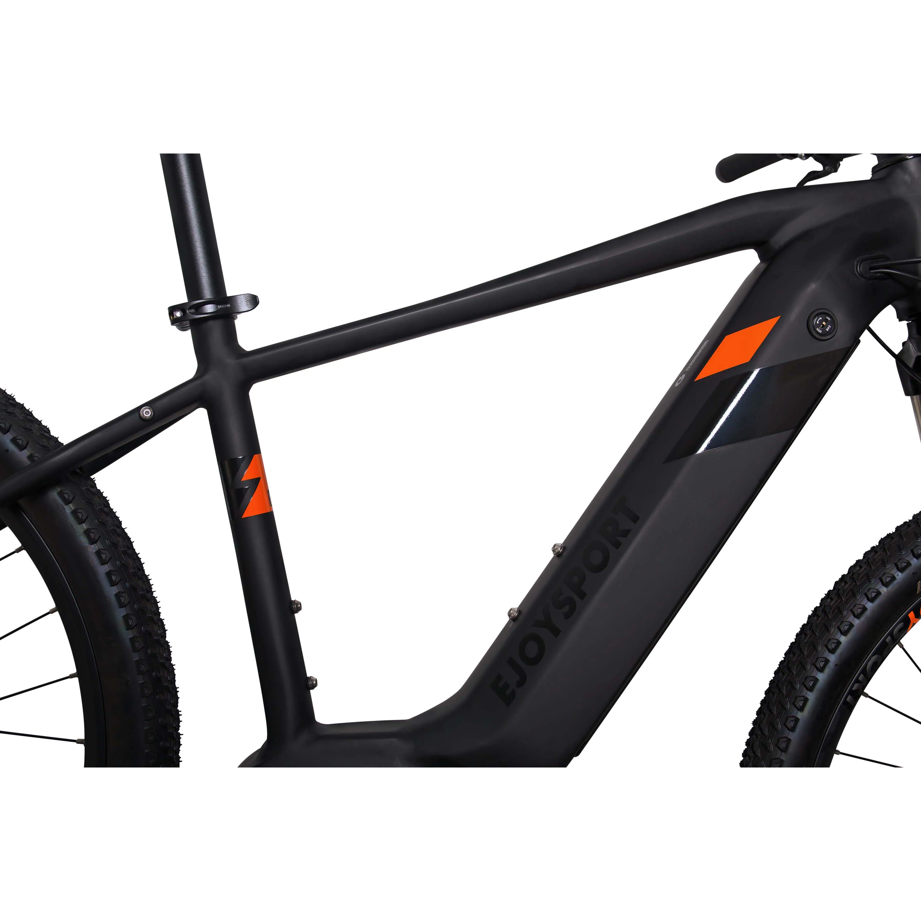 

Powerful competitive price electric mountain bike 36V lithium battery ebike 500W full suspension electric bicycle, Matte grey /high gloss orange / dark black
