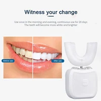 

360 Degree Wireless USB Rechargeable Automatic Sonic Silicone Electric Toothbrush Teeth Whitening Cleaning Tool Brush Oral Care
